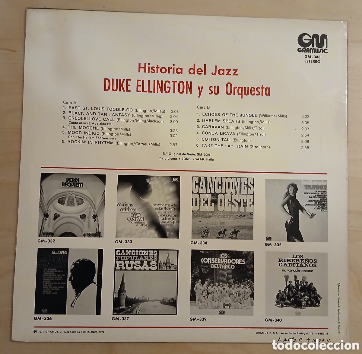 Discos de vinilo: DUKE ELLINGTON y su Orquesta. Lp , vinilo - Foto 2