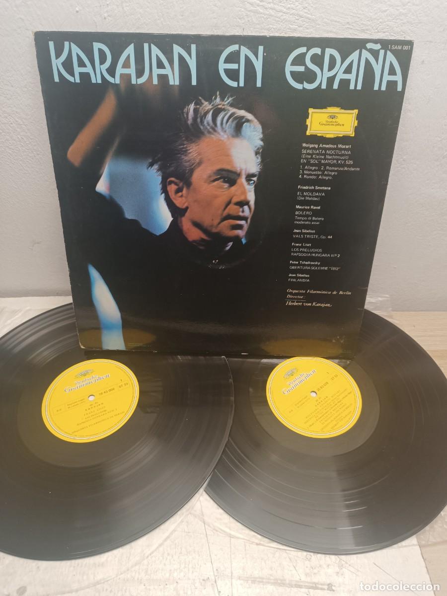 Discos de vinilo: KARAJAN EN ESPA&Ntilde;A 2 X LP - Foto 2