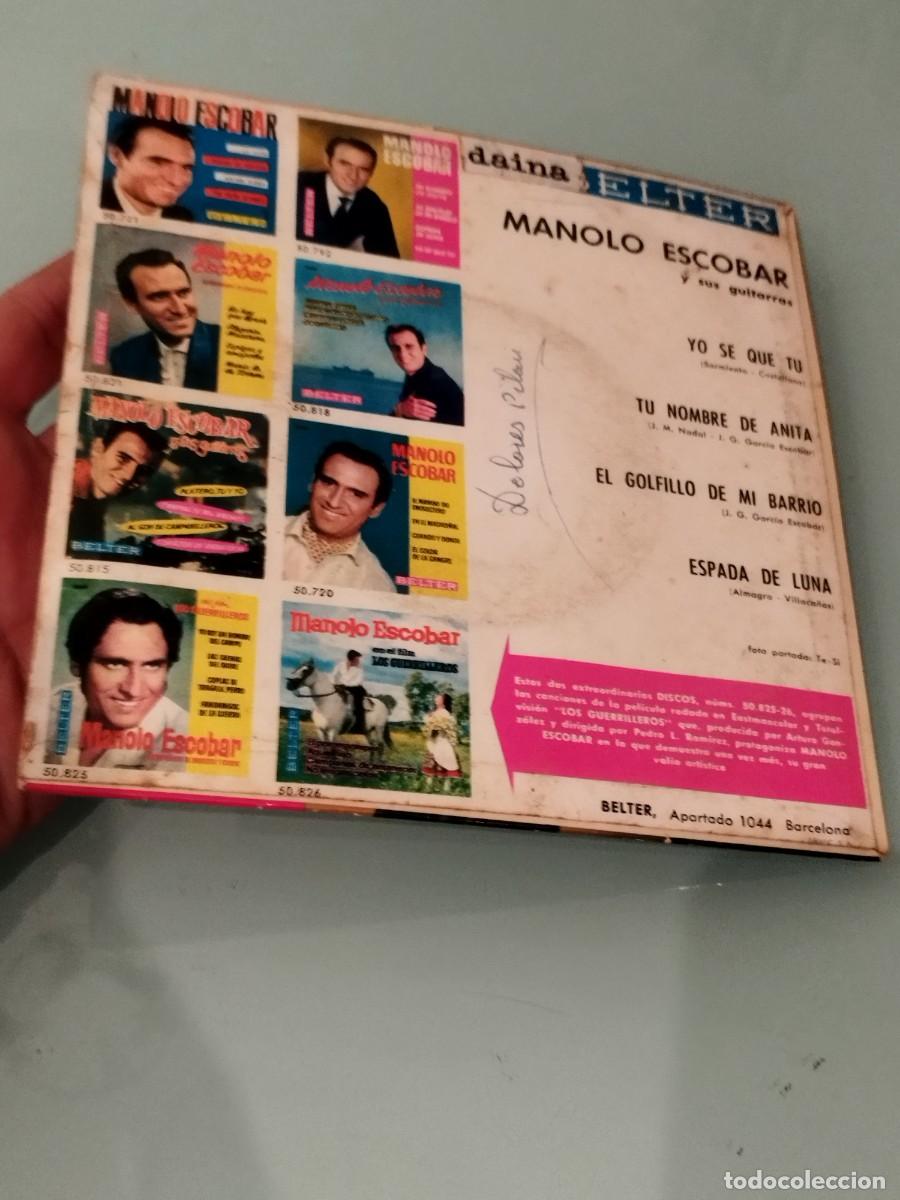 Discos de vinilo: Manolo Escobar. Vinilo single. - Foto 2