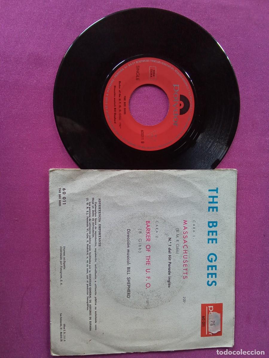 Discos de vinilo: THE BEE GEES MASSACHUSETT VINILO C1 - Foto 2