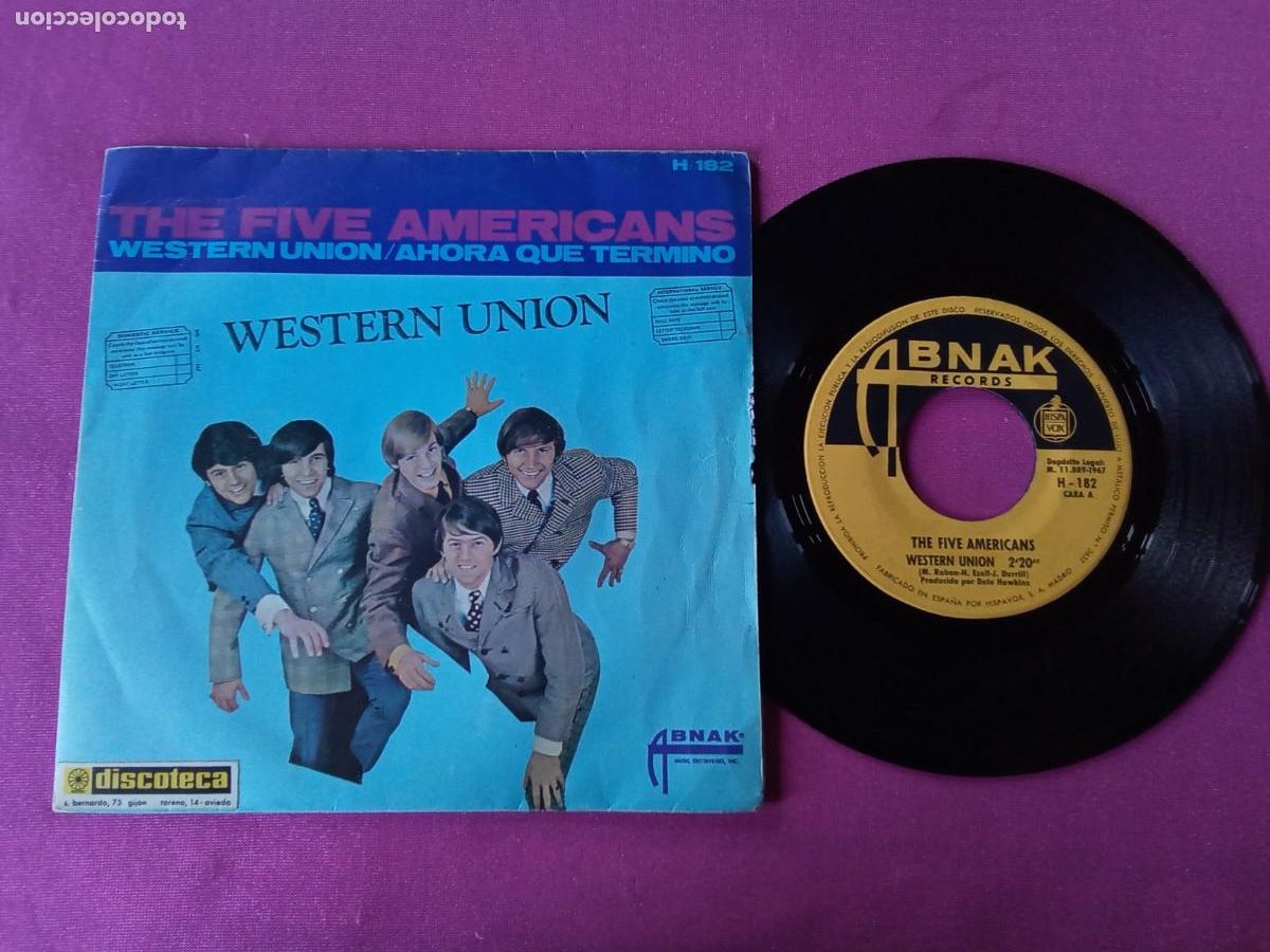 Discos de vinilo: THE FIVE AMERICANS VINILO C1 - Foto 1