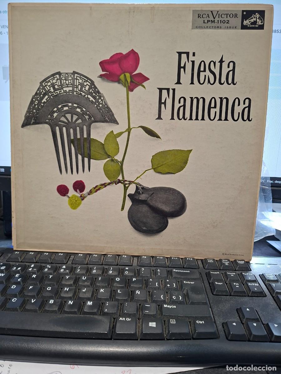 Disques de vinyle: NI&Ntilde;O DE UTRERA PENA HIJO EL NI&Ntilde;O POSADA JUANITO MONTOYA - FIESTA FLAMENCA - LP DE VINILO USA CAJA 2
