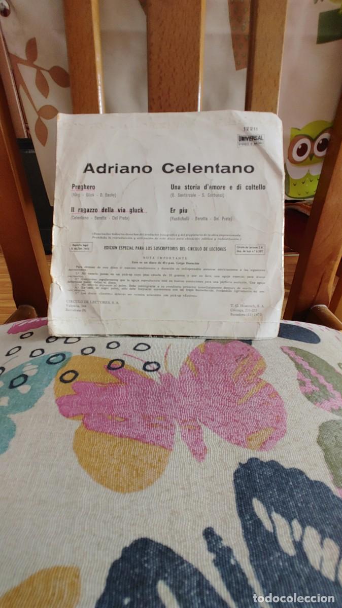 Discos de vinilo: ADRIANO CELENTANO-EP PREGHERO +3-PORT.REGULAR - Foto 2
