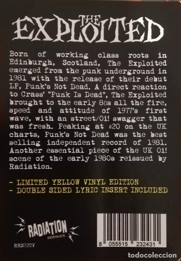 Discos de vinilo: The Exploited - Punk&acute;S Not Dead (Yellow Vinyl) Lp - Foto 2