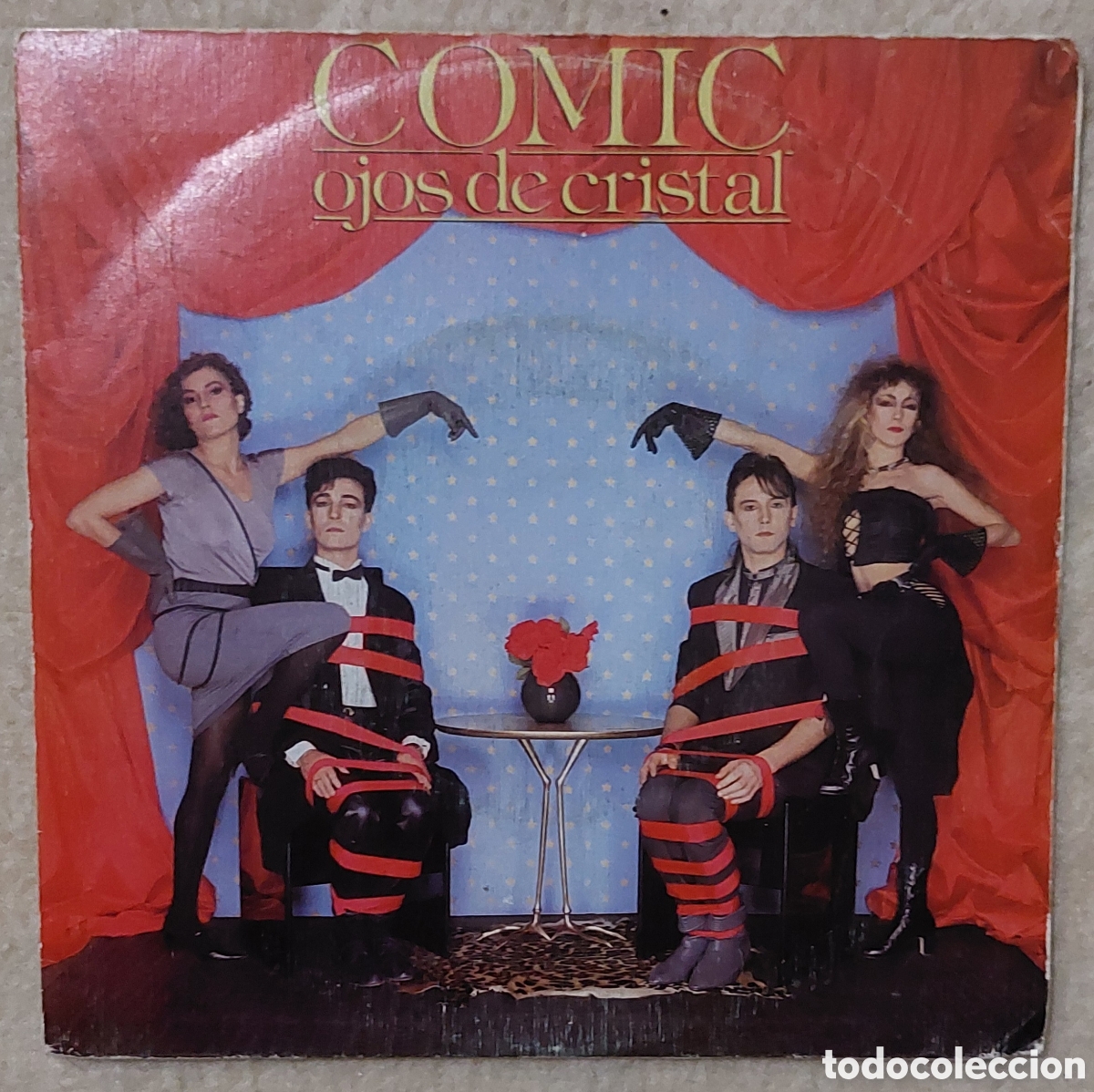 Discos de vinilo: C&oacute;mic Ojos de cristal Single Promo Epic 1984 - Foto 1