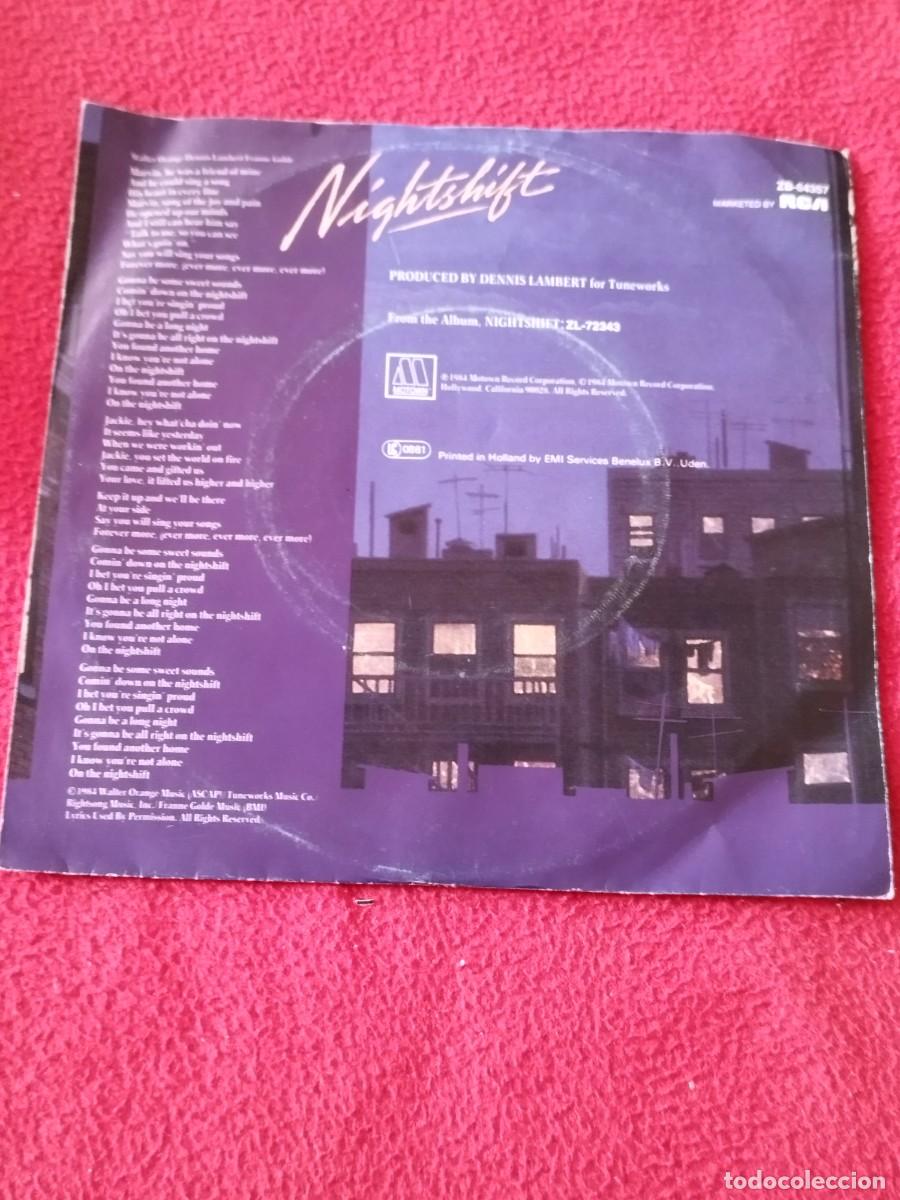 Discos de vinilo: Commodores &ndash; Nightshift / Nightshift. Vinilo single. - Foto 2