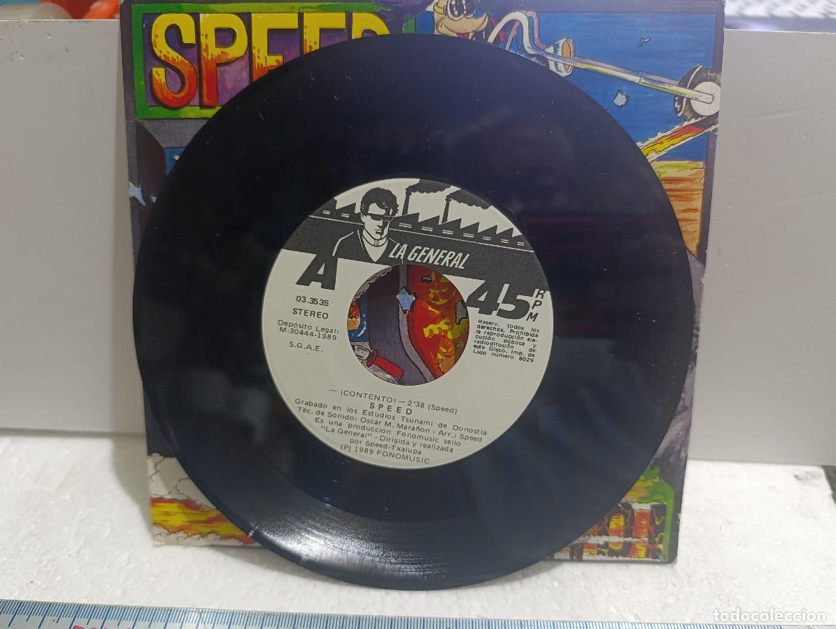 Discos de vinilo: SINGLE DE VINILO - SPEED - CONTENTO 1989 - MUSICA - Foto 2