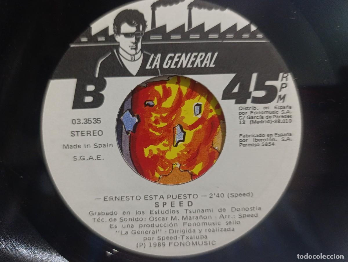 Discos de vinilo: SINGLE DE VINILO - SPEED - CONTENTO 1989 - MUSICA - Foto 4