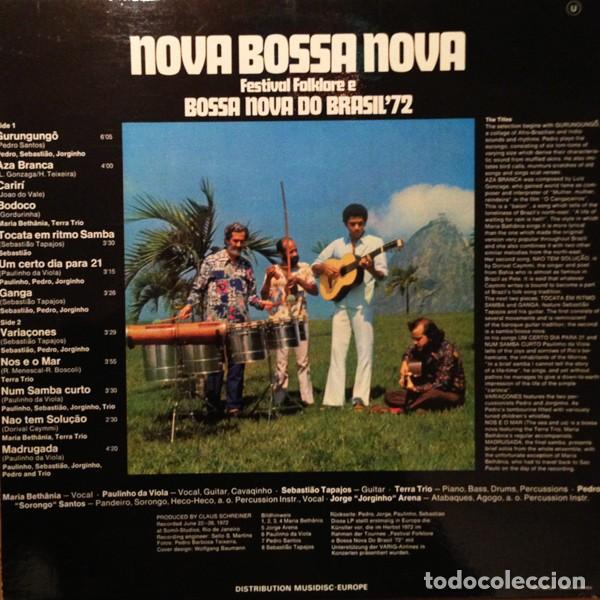 Discos de vinilo: Nova Bossa Nova (Festival Folklore E Bossa Nova Do Brasil72)-Gatefold - Foto 2