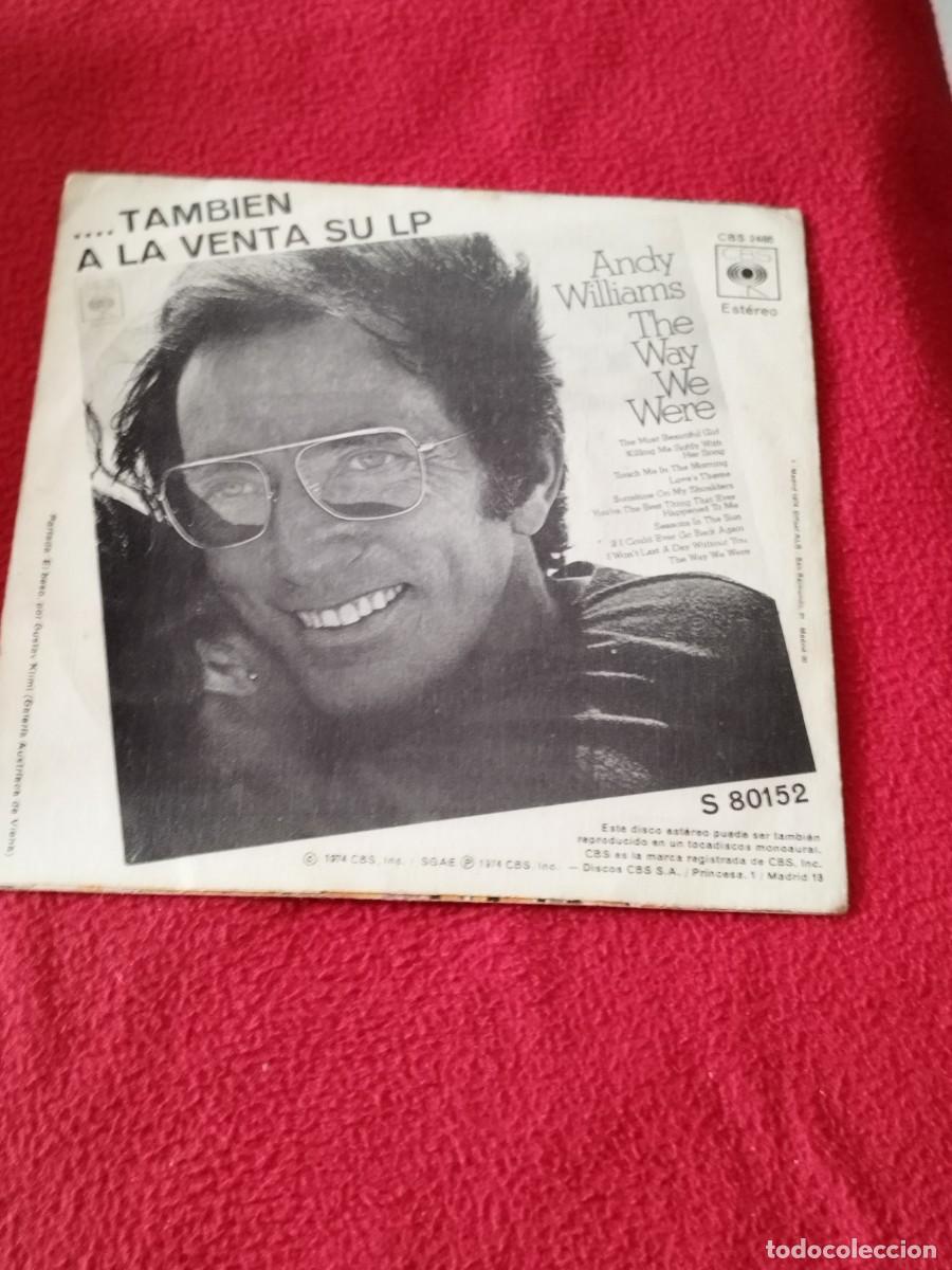 Discos de vinilo: Andy Williams, canci&oacute;n de amor. Vinilo single. - Foto 2