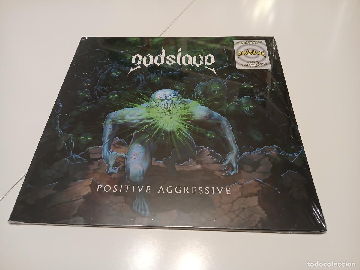 Discos de vinilo: Godslave &lrm;&ndash; Positive Aggressive- (2022) LP disco vinilo - Foto 1