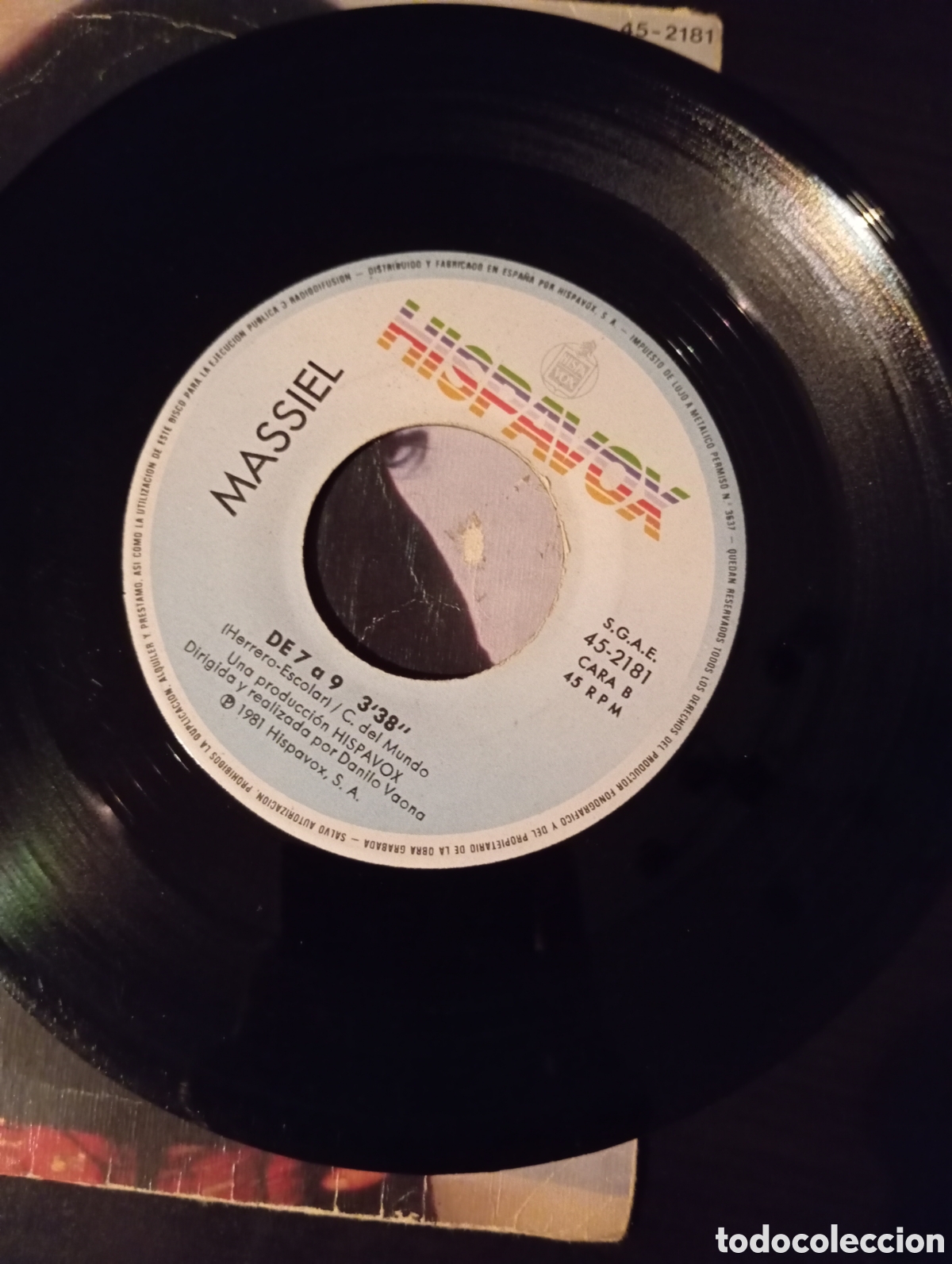 Discos de vinilo: Vinilo Massiel: Eres y De 7 a 9 - Foto 3