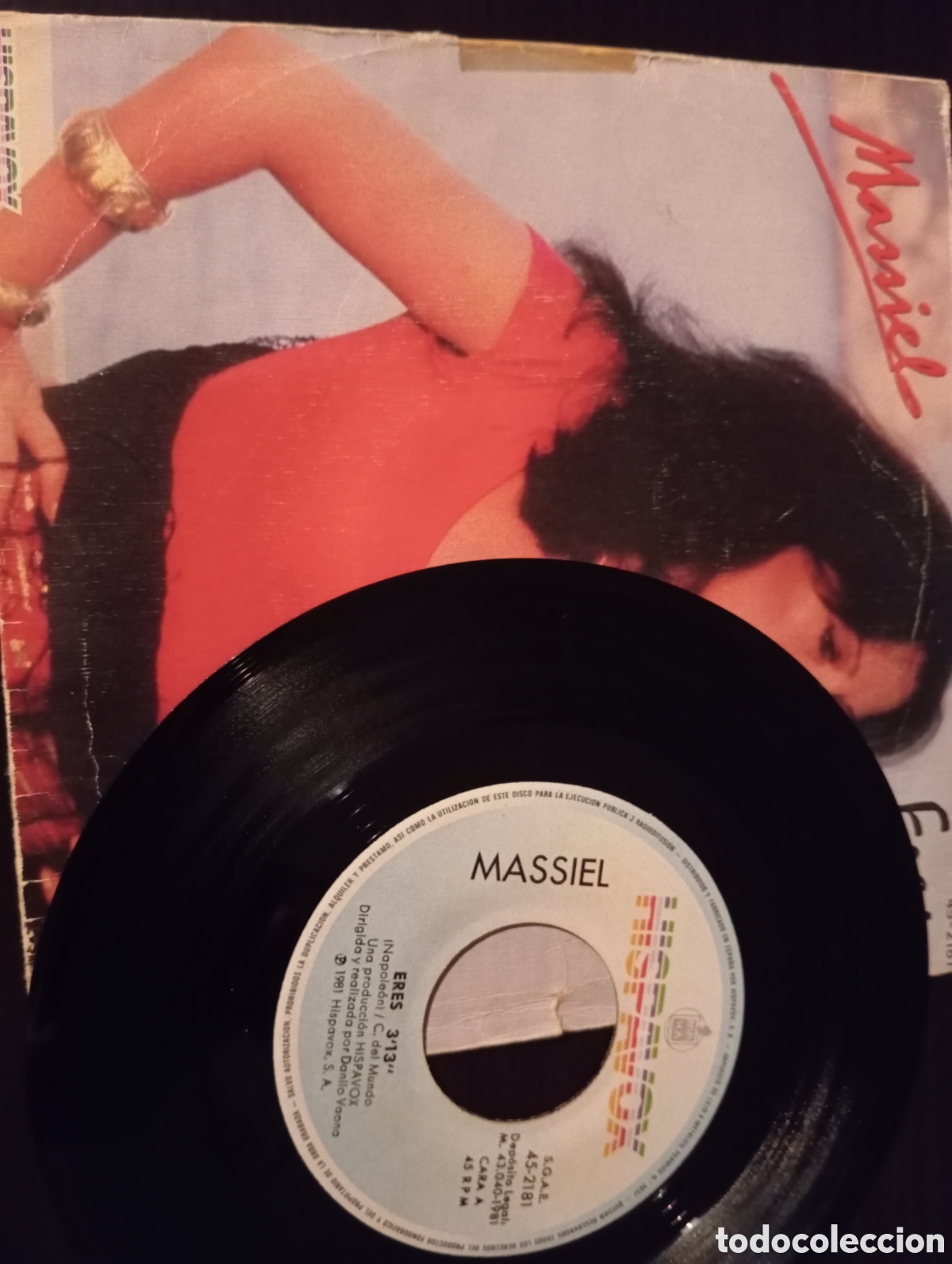 Discos de vinilo: Vinilo Massiel: Eres y De 7 a 9 - Foto 4