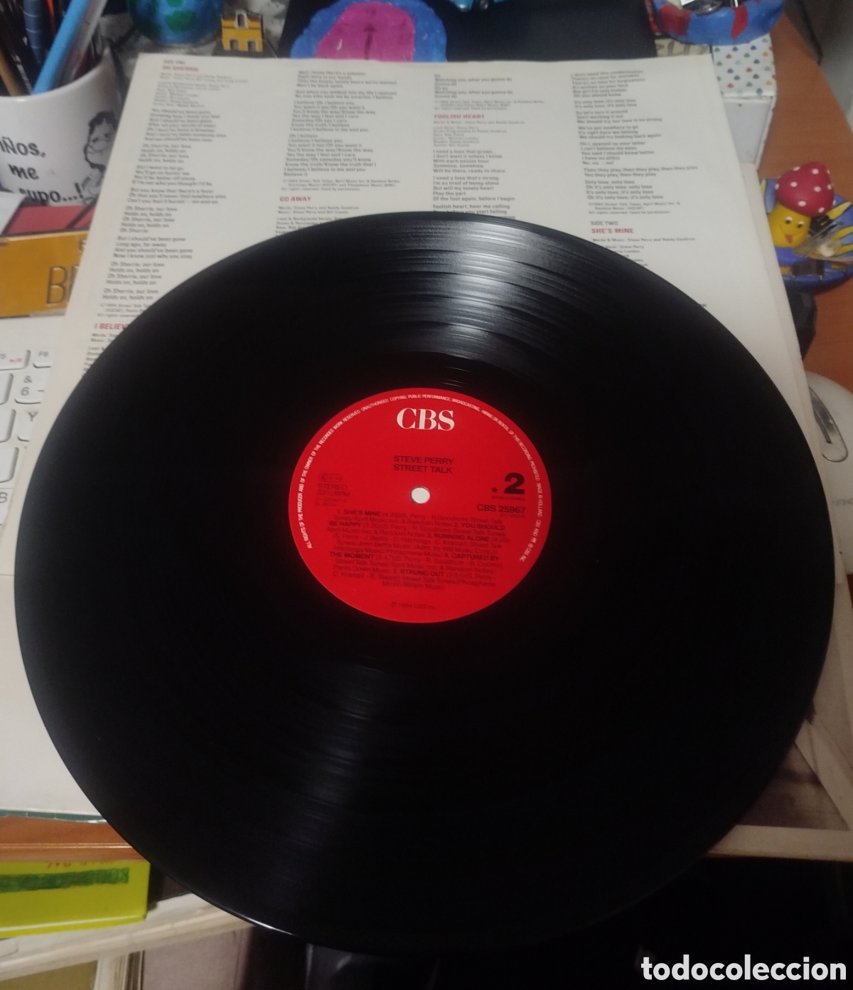 Discos de vinilo: Steve Perry - street talk - Foto 2
