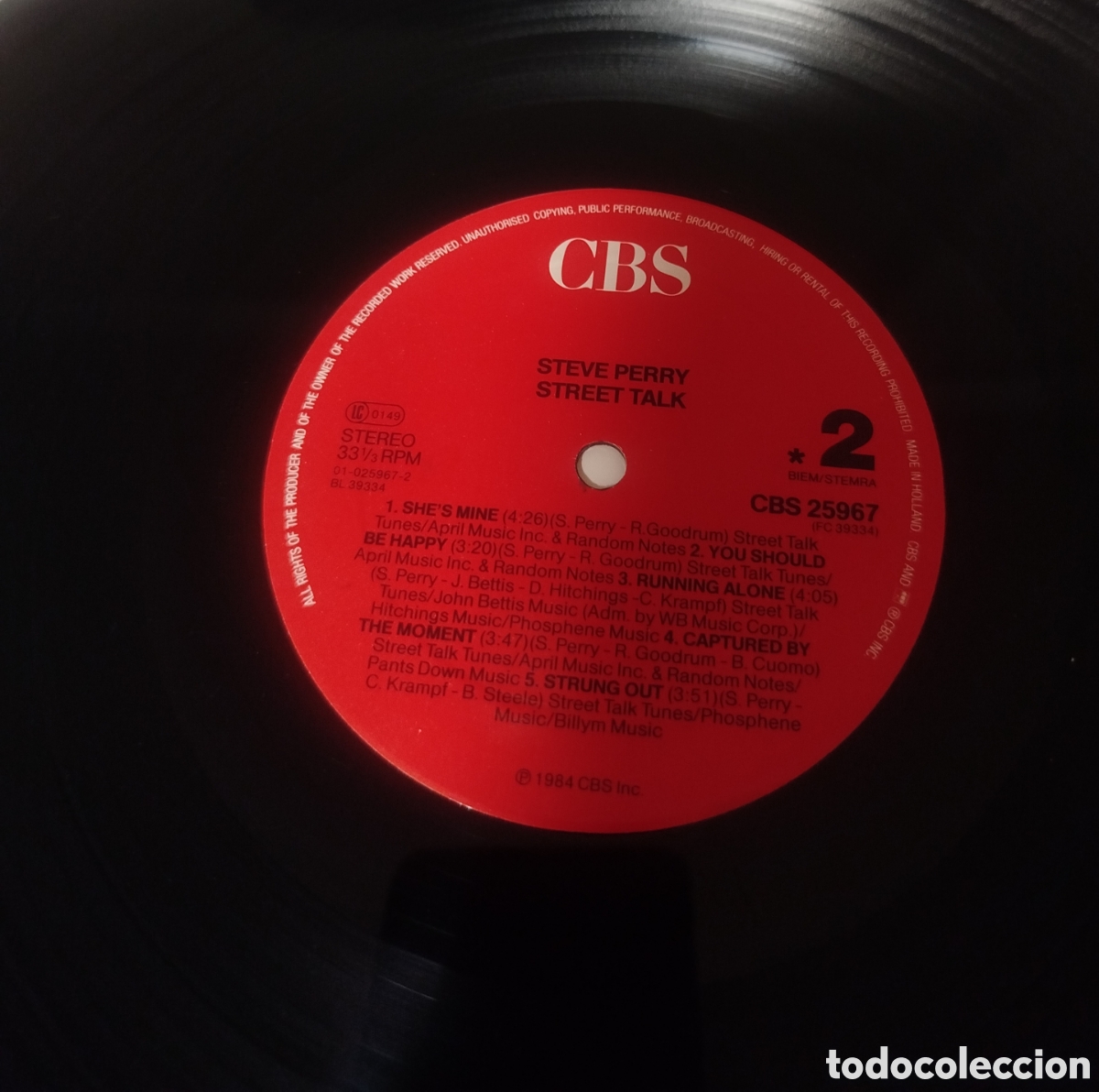 Discos de vinilo: Steve Perry - street talk - Foto 3