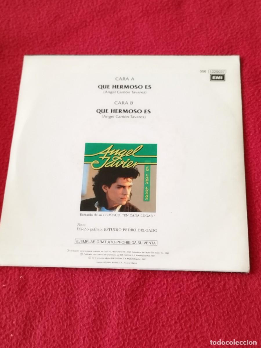 Discos de vinilo: Angel Javier &ndash; Que Hermoso Es. Vinilo single. - Foto 2