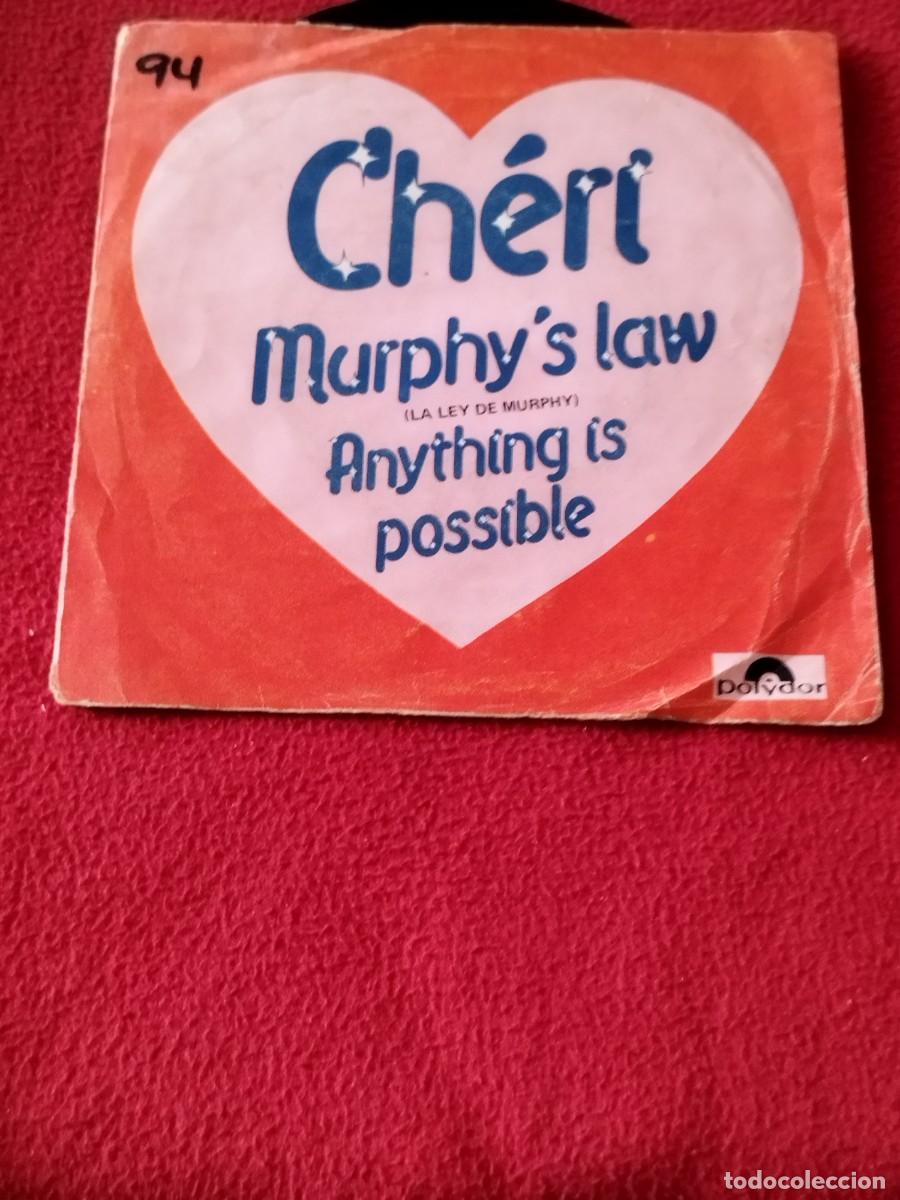 Discos de vinilo: Cheri - Murphys Law, La Ley De Murphy. Vinilo single. - Foto 1