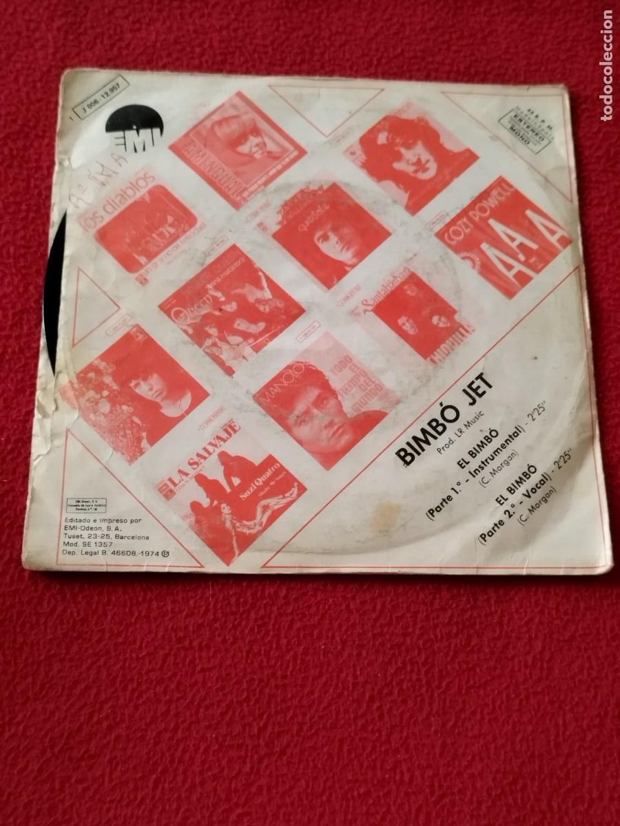 Discos de vinilo: Bimb&oacute; Jet &ndash; El Bimb&oacute;. Vinilo single. - Foto 2
