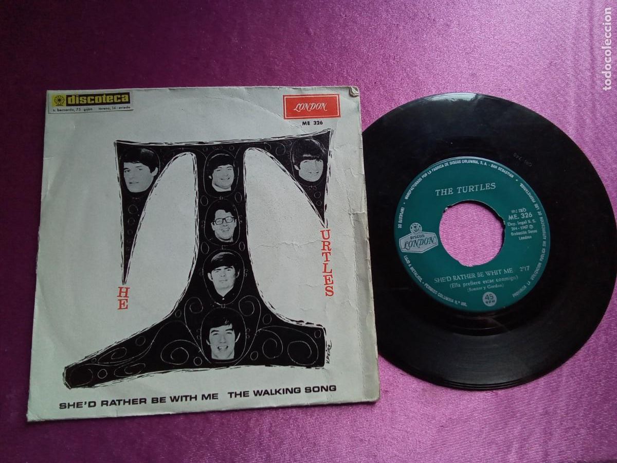 Discos de vinilo: THE TURTLES SINGLE C 1 - Foto 1