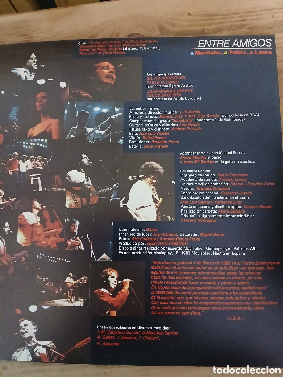 Discos de vinilo: Lp Luis Eduardo aute doble - Foto 3