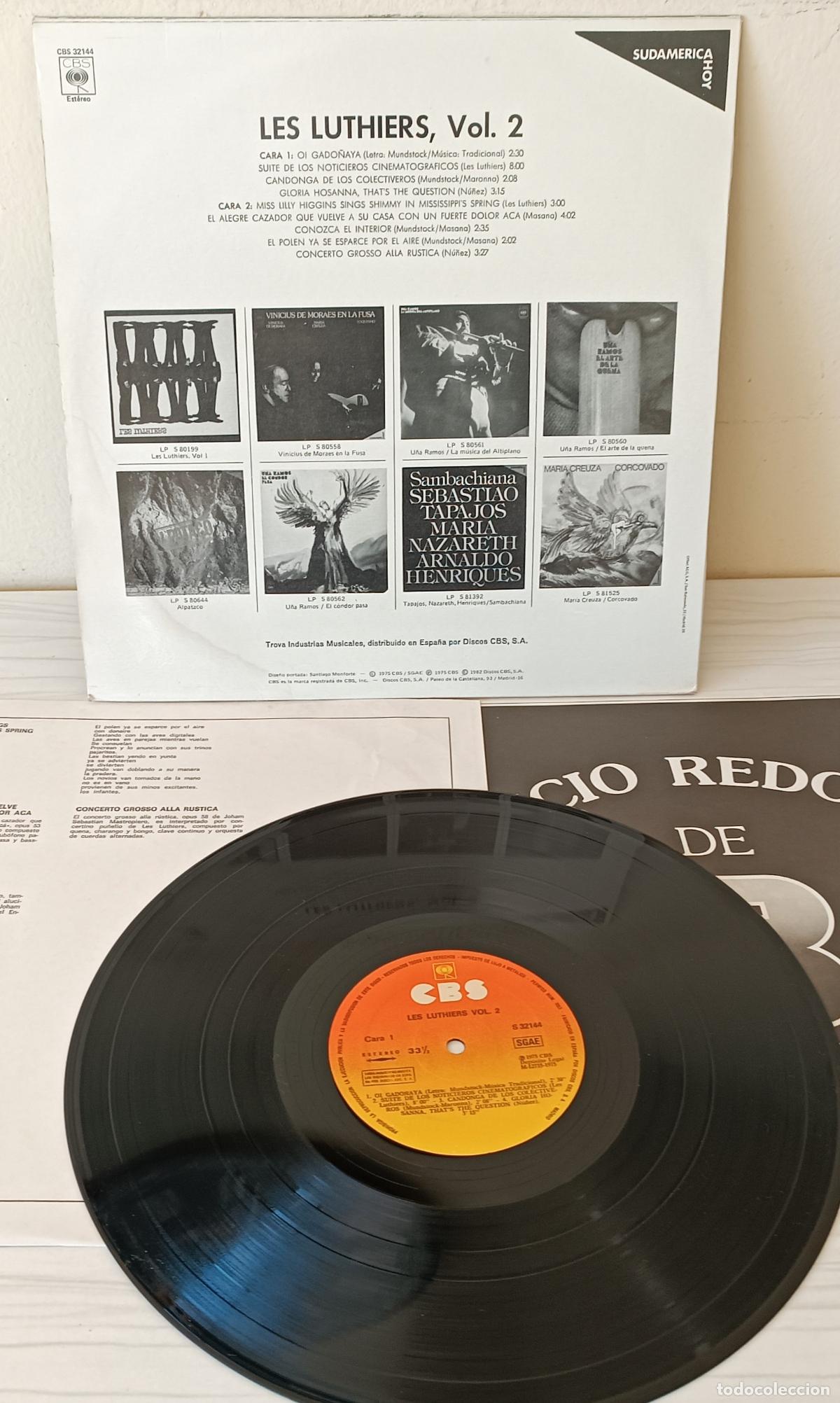 Discos de vinilo: LES LUTHIERS - VOL. 2 CBS - 1975 - Foto 2