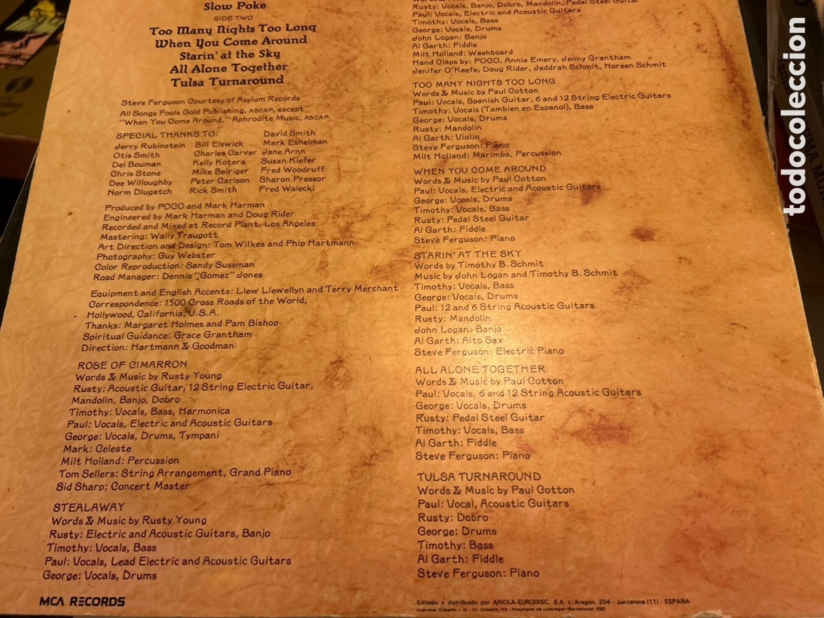 Discos de vinilo: Poco: rose of cimarron. Lp vinilo - Foto 2
