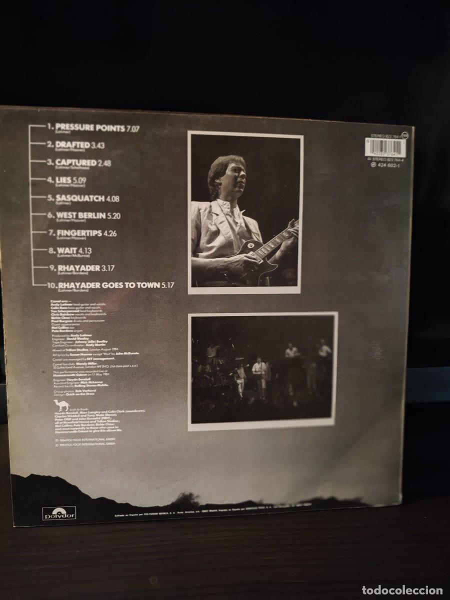 Discos de vinilo: VINILO PRESSURE POINTS CAMEL LIVE IN CONCERT - Foto 2