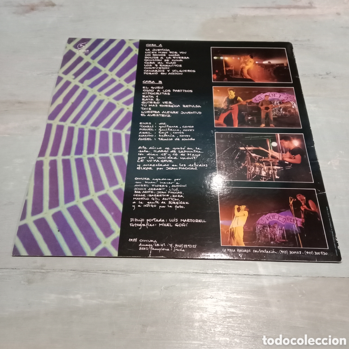 Discos de vinilo: LA POLLA RECORDS - EN DIRECTO - LP - Foto 2