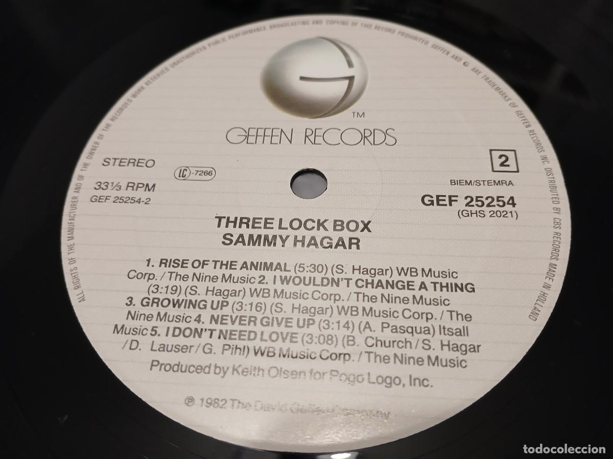 Discos de vinilo: Sammy Hagar &ndash; Three Lock Box- (1982) LP disco vinilo - Foto 4