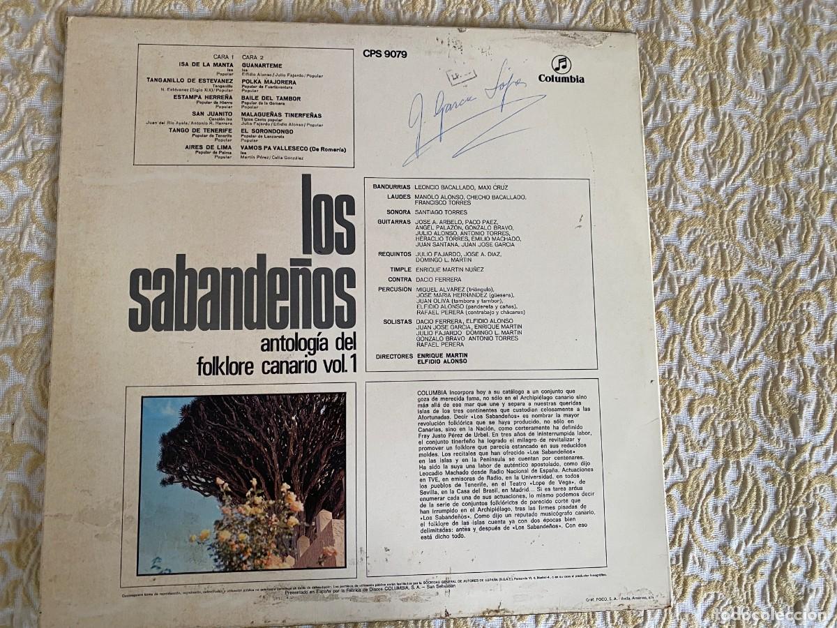 Discos de vinilo: LP LOS SABANDE&Ntilde;OS VOLUMEN 1. - Foto 2
