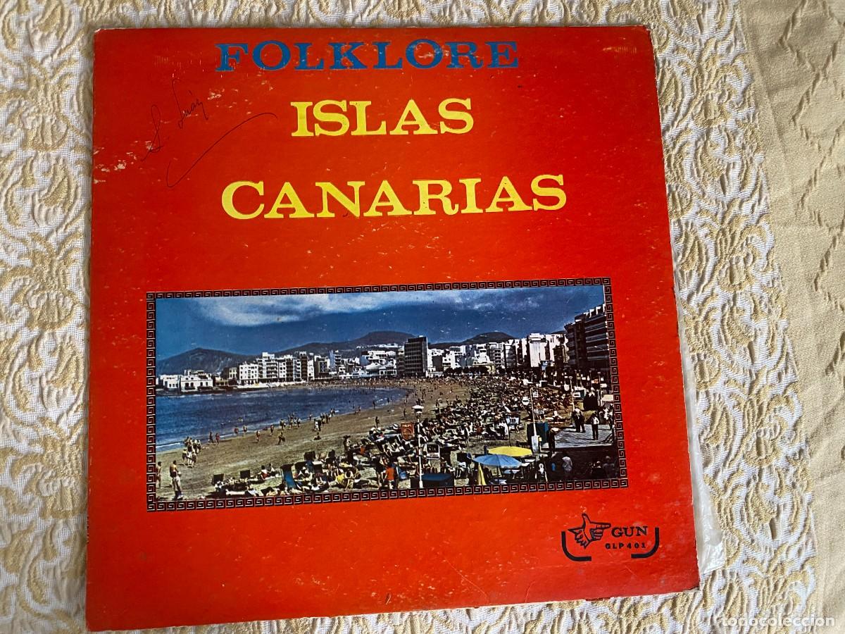 Discos de vinilo: LP FOLKLORE ISLAS CANARIAS - Foto 1