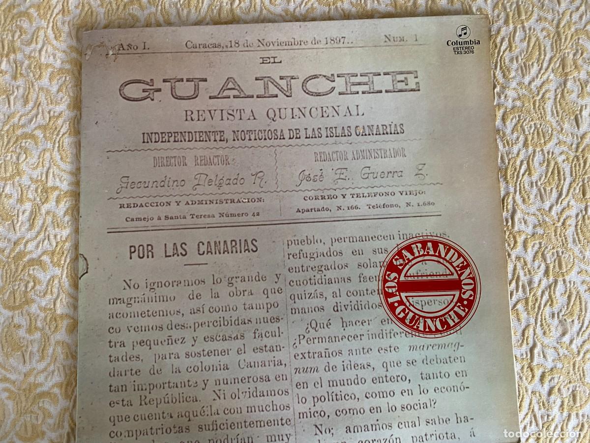 Discos de vinilo: LP LOS SABANDE&Ntilde;OS - GUANCHE - Foto 1