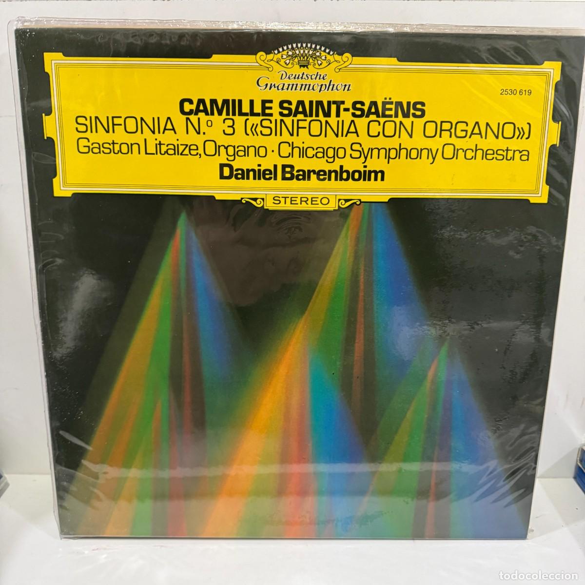 Vinyl-Schallplatten: Saint-Sa&euml;ns - Gaston Litaize, Daniel Barenboim - Sinfon&iacute;a N.&deg; 3 (LP)