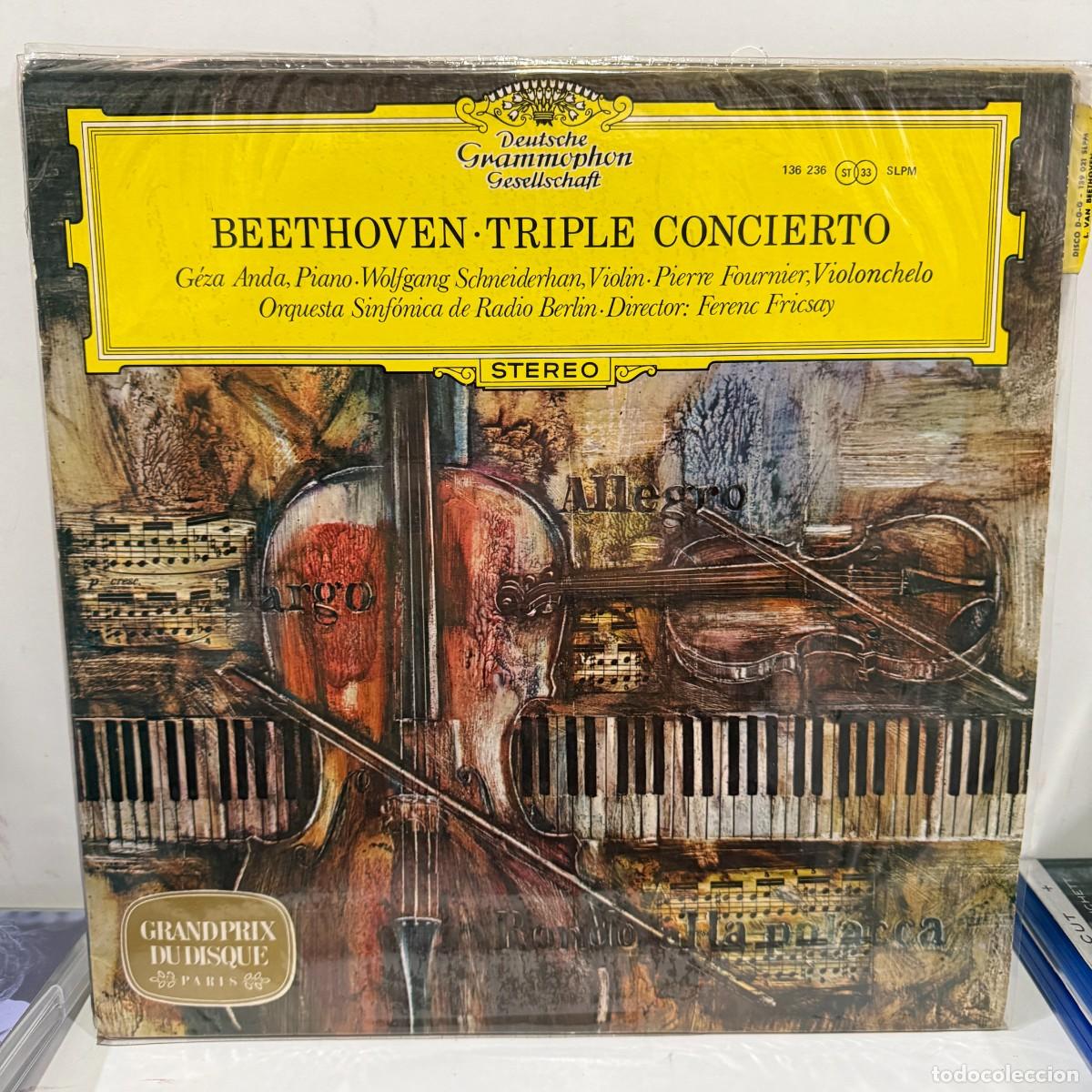 Dischi in vinile: Beethoven - G&eacute;za Anda, Wolfgang Schneiderhan, Pierre Fournier - Triple Concierto (LP)