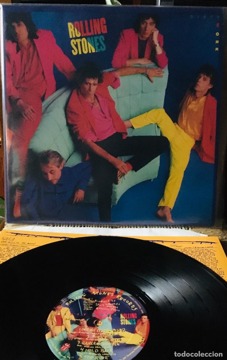 Discos de vinilo: ROLLING STONES - DIRTY WORK, LP edic EU 1986 - Foto 1