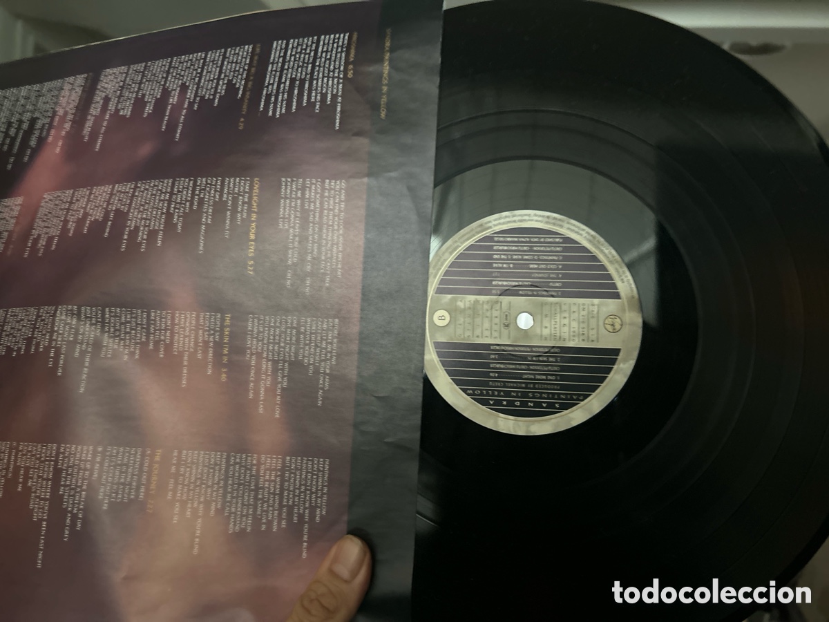Discos de vinilo: Sandra paintings in yellow. Lp vinilo - Foto 3