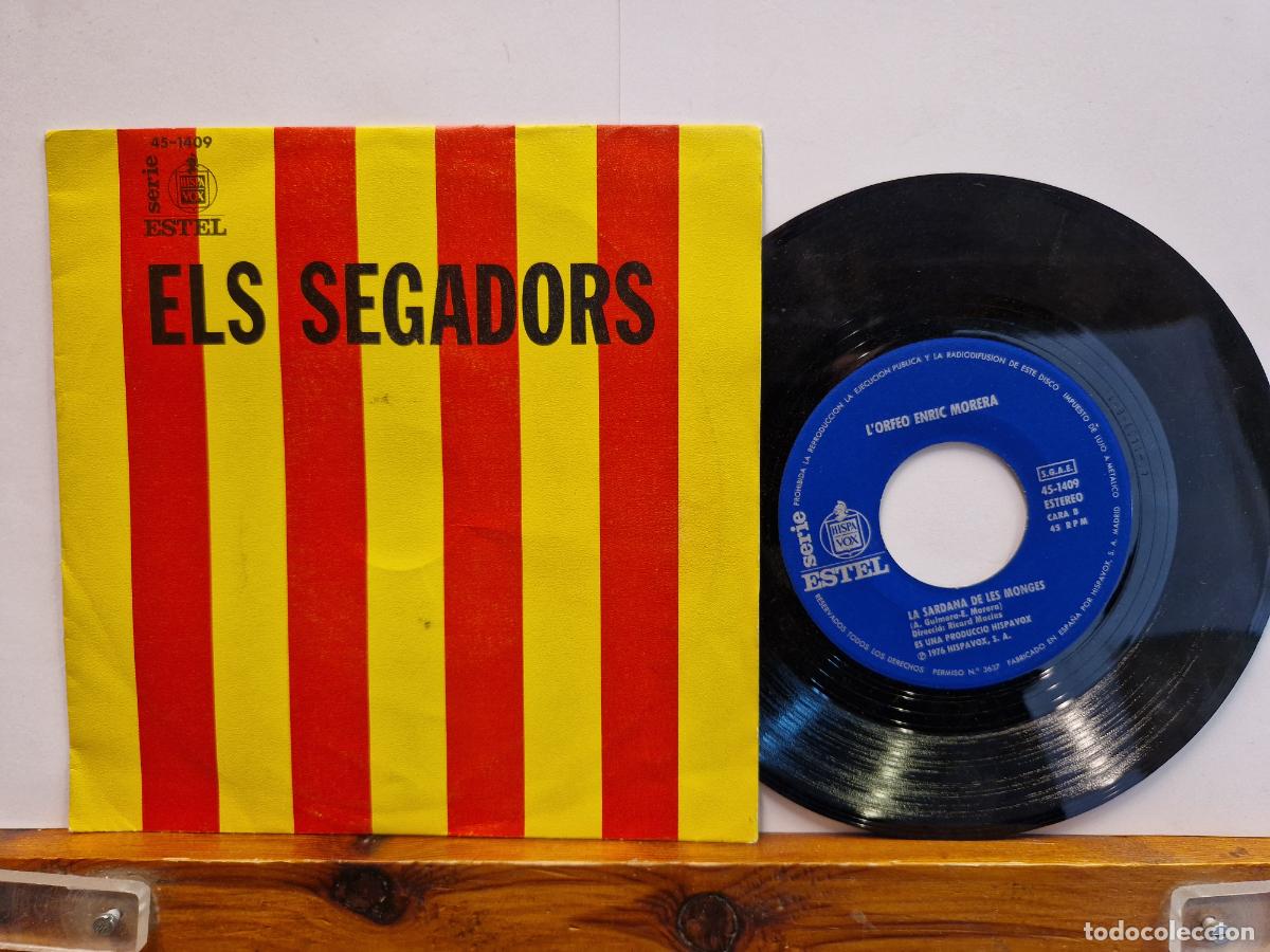 Discos de vinilo: SINGLE. ELS SEGADORS. LORFEO ENRIC MORERA. - Foto 1