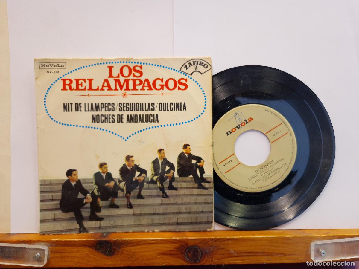 Discos de vinilo: SINGLE. LOS RELAMPAGOS. NIT DE LLAMPECS. SEGUIDILLAS.. - Foto 1