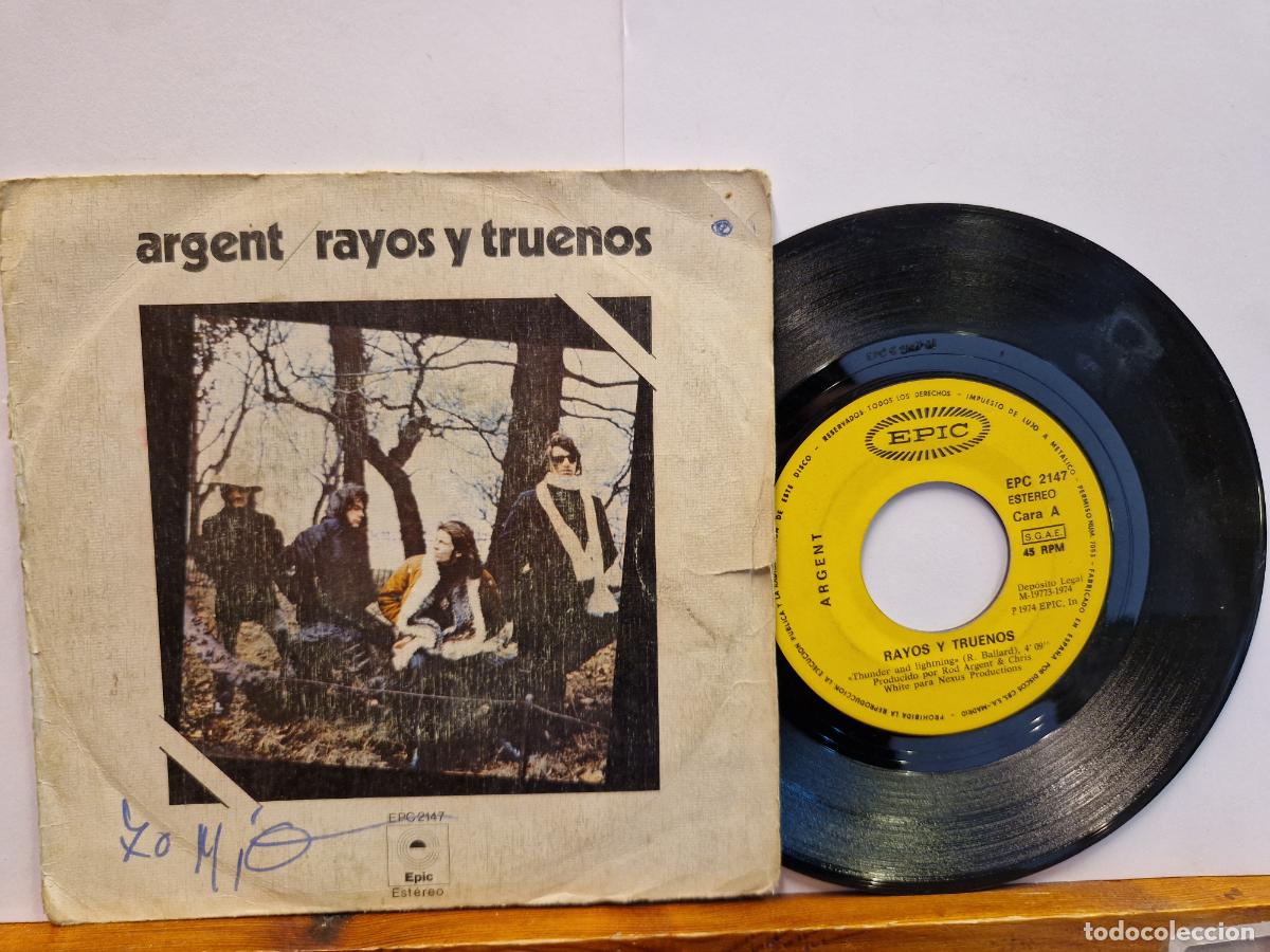 Discos de vinilo: SINGLE. ARGENT RAYOS Y TRUENOS. - Foto 1
