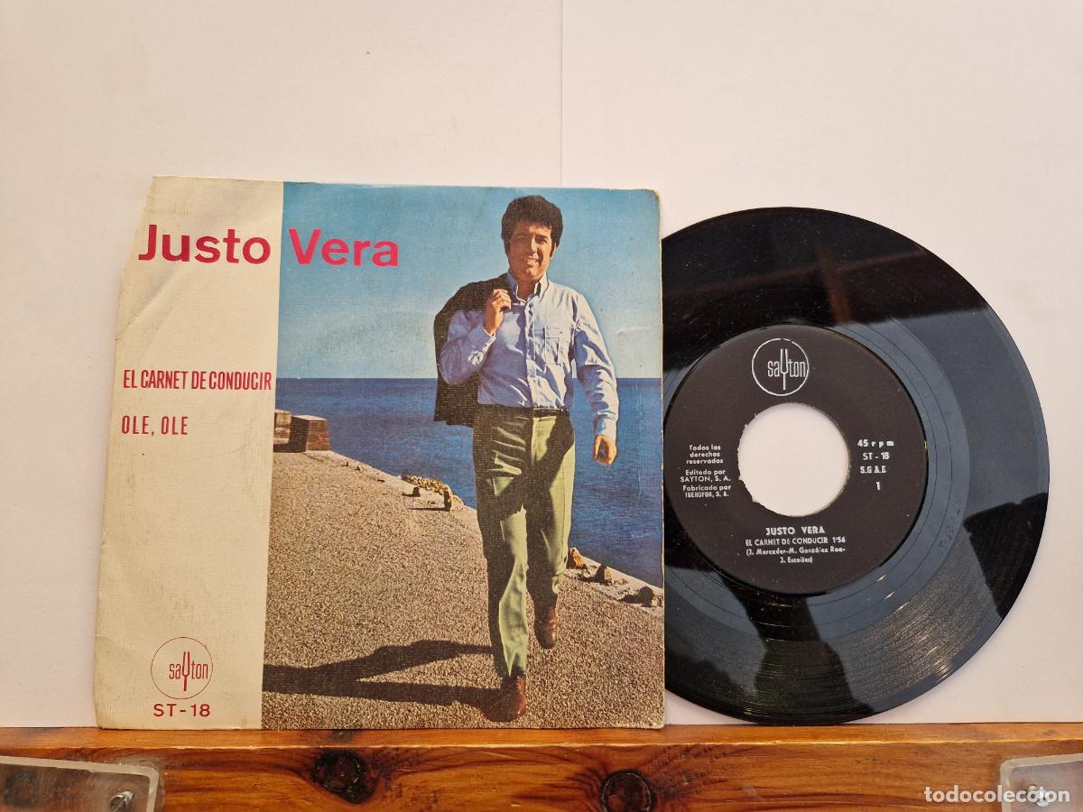 Discos de vinilo: SINGLE. JUSTO VERA. EL CARNET DE CONDUCIR. - Foto 1