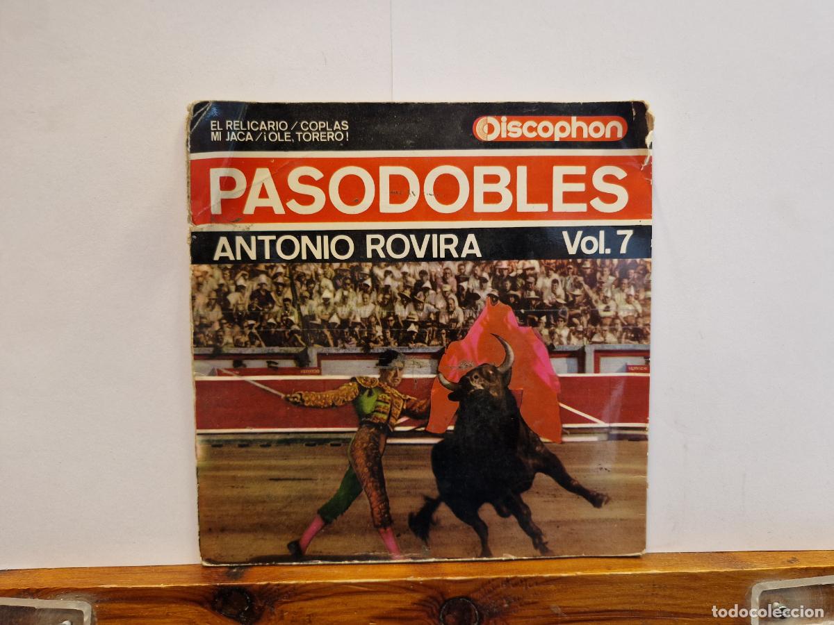 Discos de vinilo: SINGLE. PASODOBLE. ANTONIO ROVIRA. - Foto 1