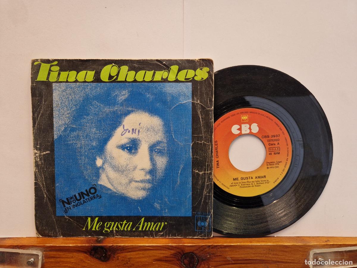 Discos de vinilo: SINGLE. TINA CHARLES. ME GUSTA AMAR. - Foto 1