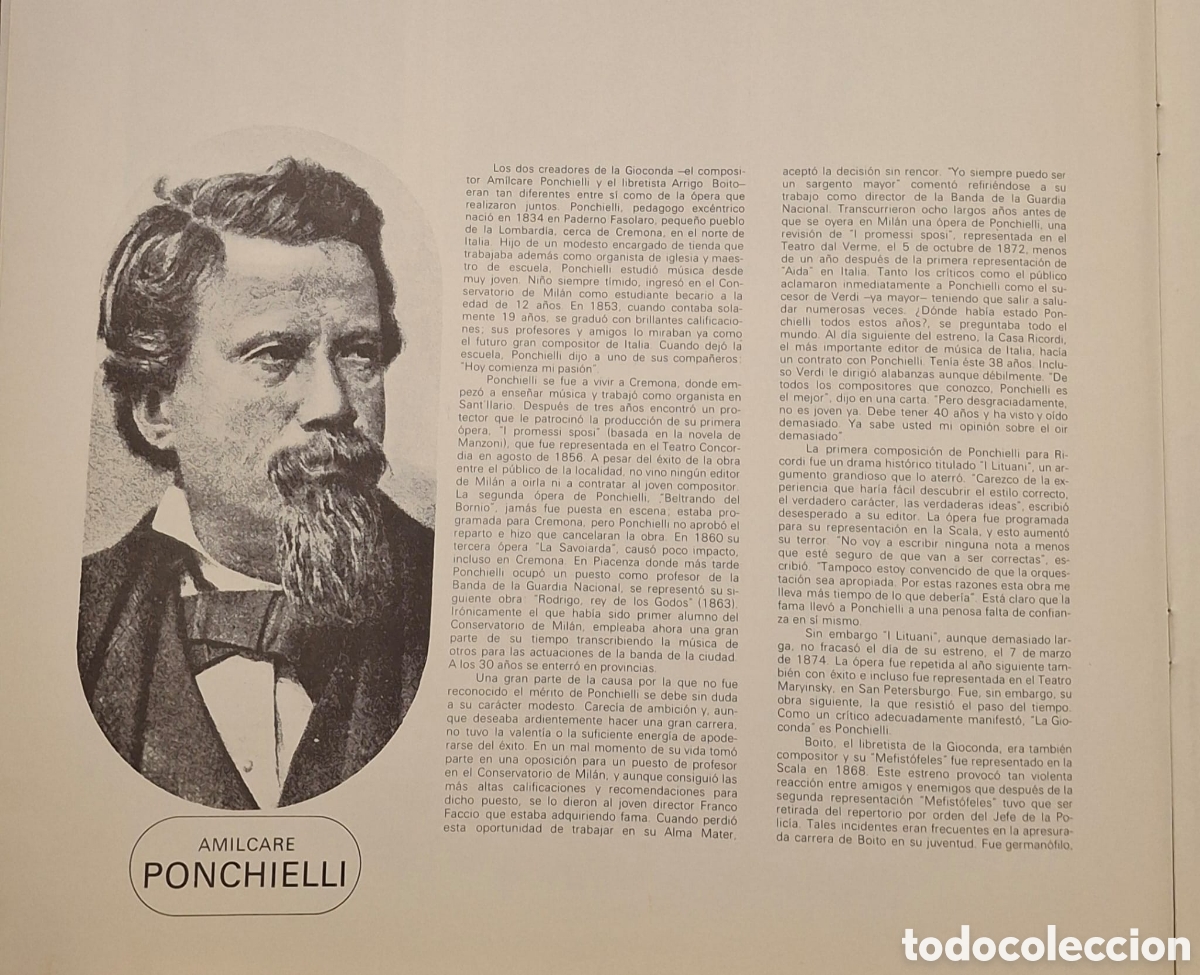 Discos de vinilo: Estuche Opera LA GIOCONDA - Foto 6