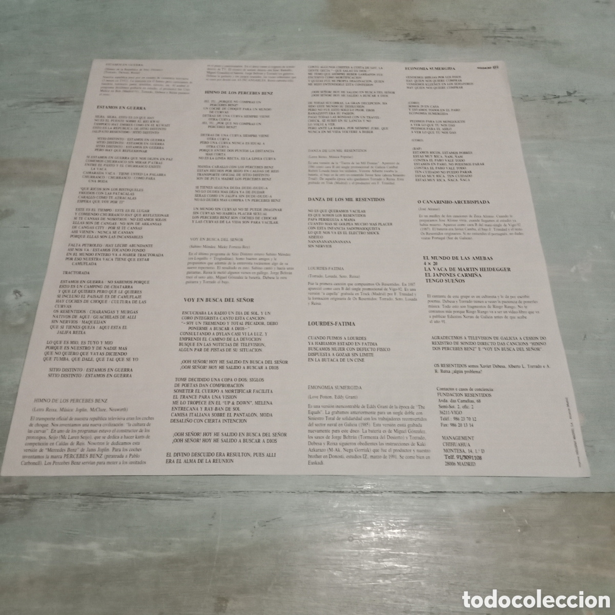 Discos de vinilo: OS RESENTIDOS - DELIKATESSEN - LP - Foto 4