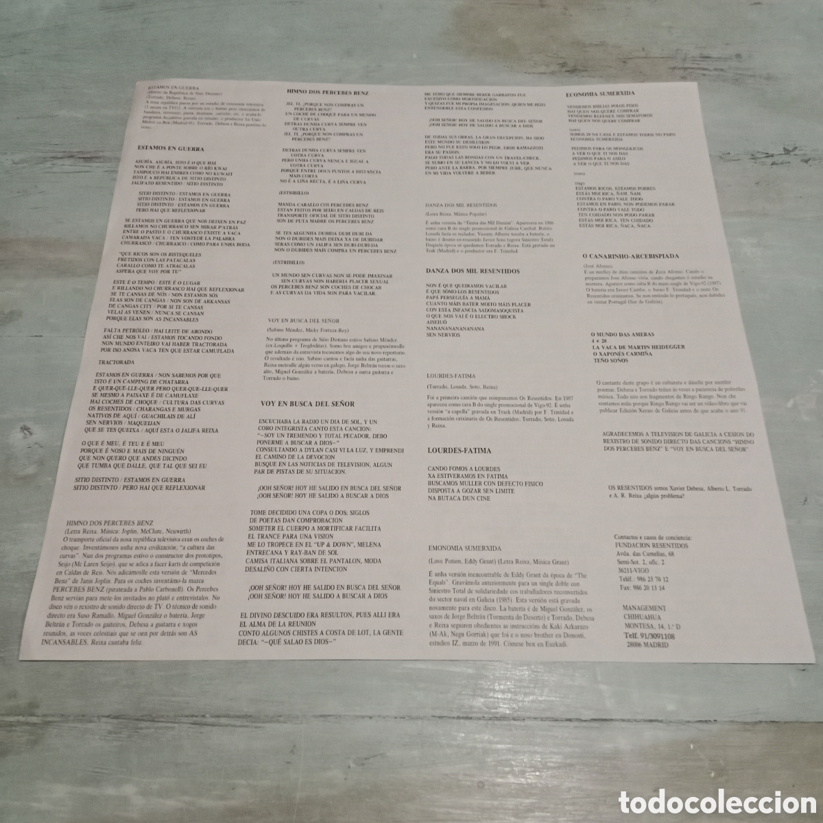 Discos de vinilo: OS RESENTIDOS - DELIKATESSEN - LP - Foto 5
