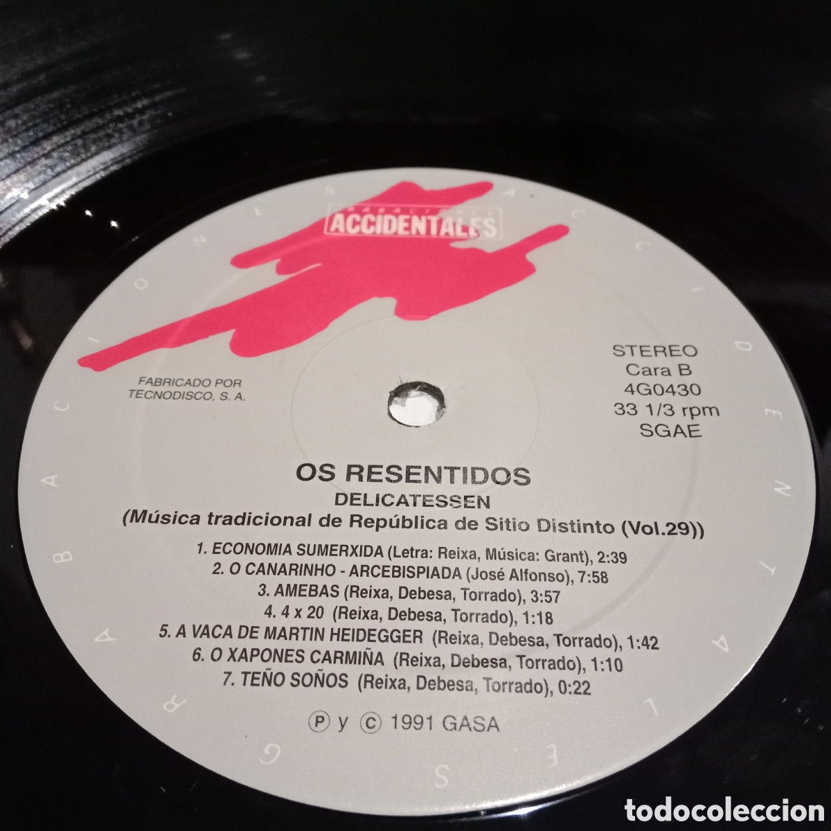 Discos de vinilo: OS RESENTIDOS - DELIKATESSEN - LP - Foto 9