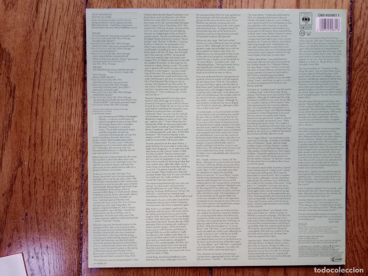 Discos de vinilo: Louis Armstrong plays W. C. Handy - Foto 2