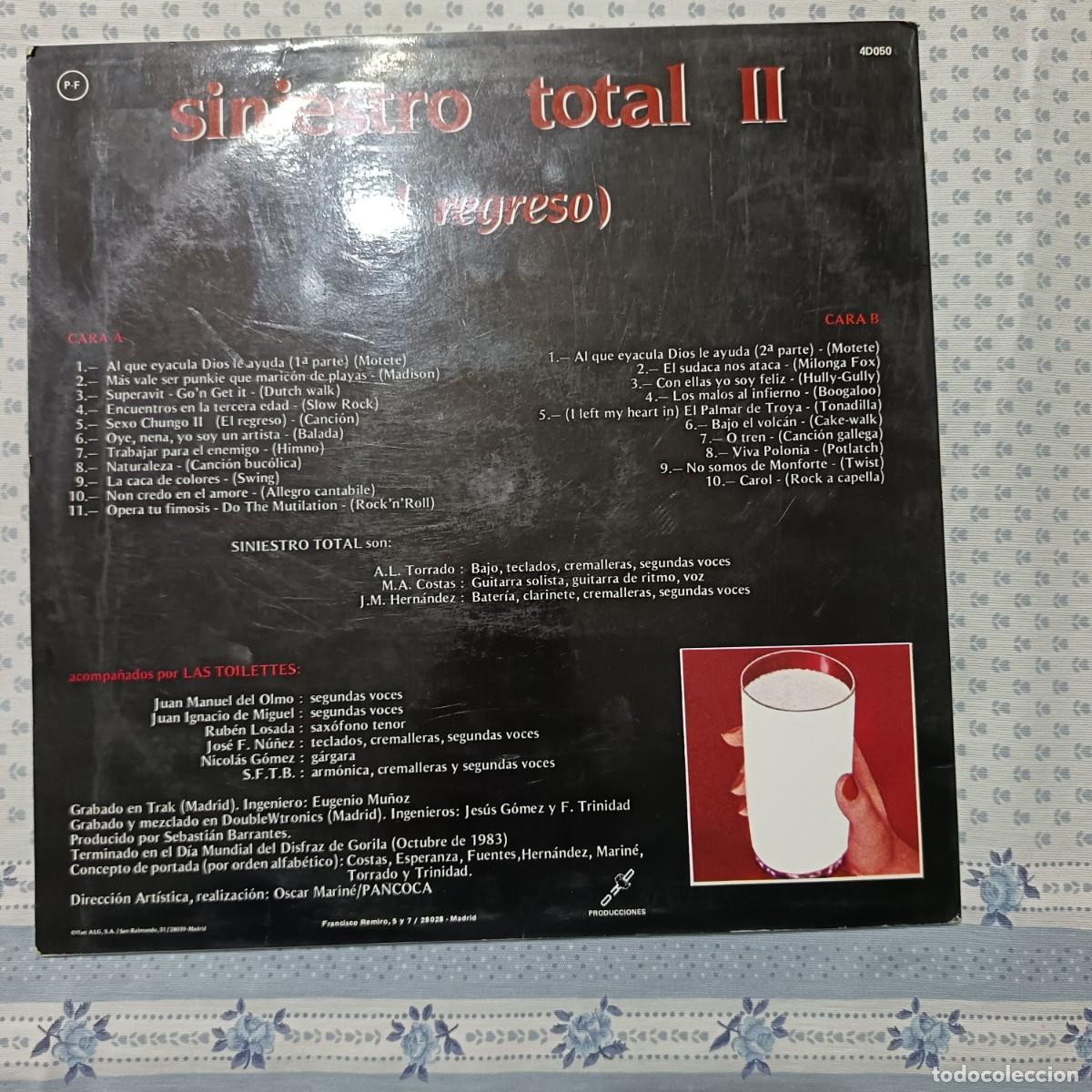 Discos de vinilo: VINILO SINIESTRO TOTAL II (EL REGRESO) 1983 - Foto 2