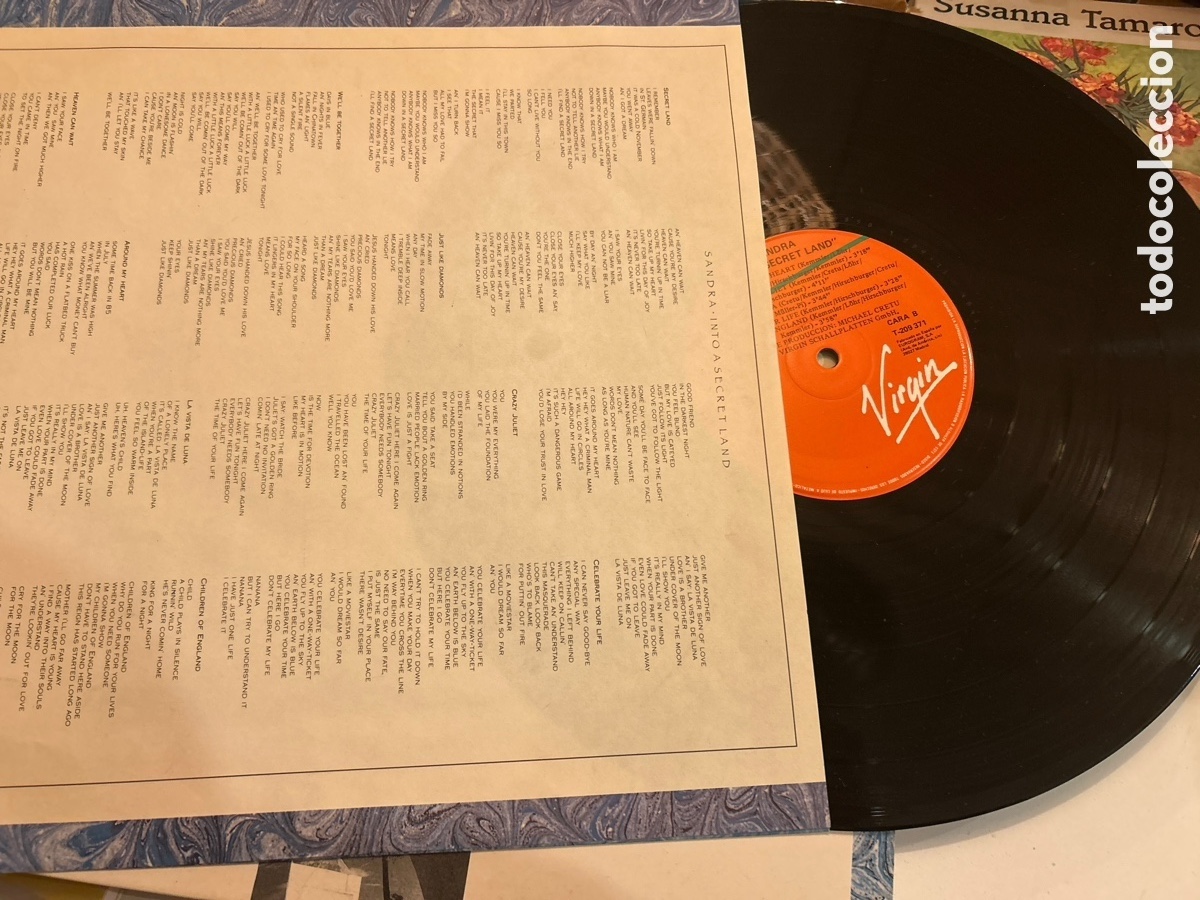 Discos de vinilo: Sandra: into a secret land. Lp vinilo - Foto 3