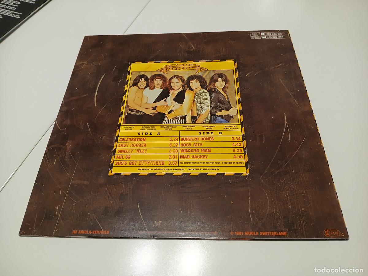 Discos de vinilo: Krokus &ndash; Hardware- (1981) LP disco vinilo - Foto 9
